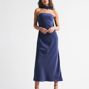 Abercrombie & Fitch The A&F Julia Strapless Scarf Maxi Dress